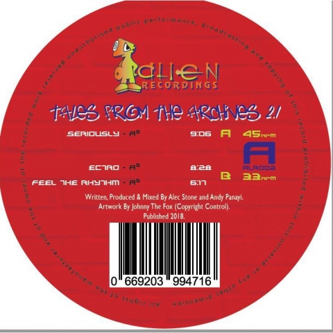 ( ALR 002 ) VARIOUS - Tales From The Archives 2.1 (180g vinyl 12") Alien recordings